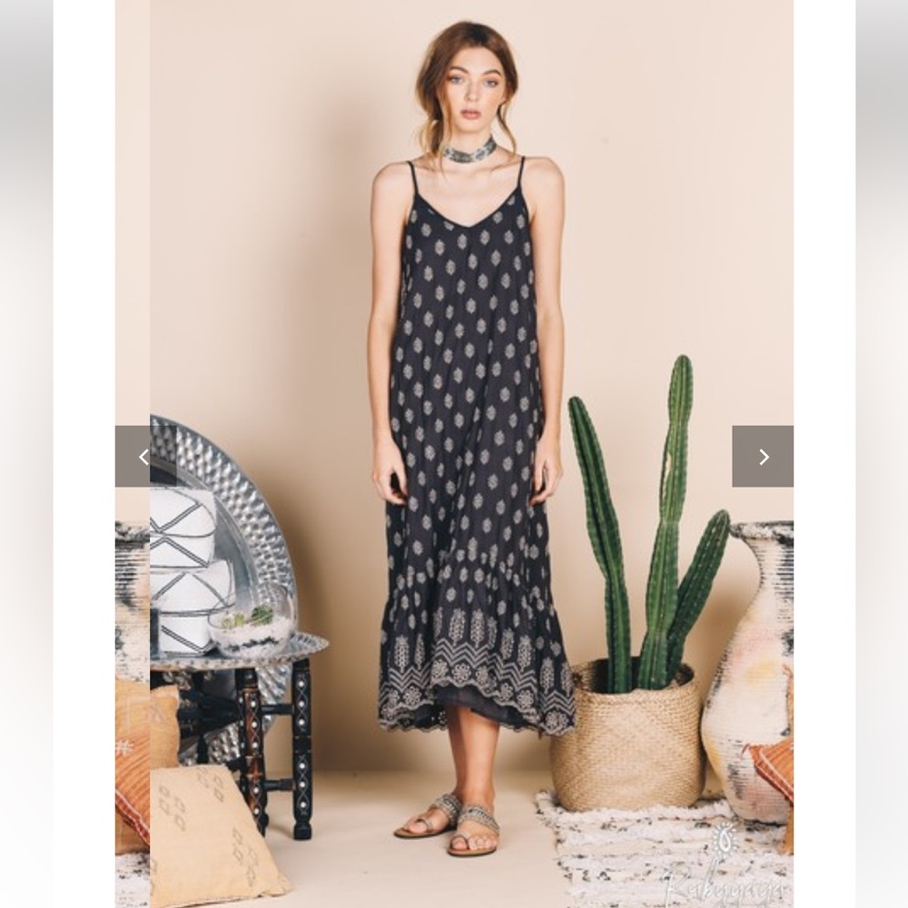 Ruby Yaya Jewel Maxi Dress Charcoal Size S